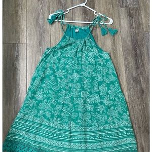Old Navy Green Floral Print Sundress